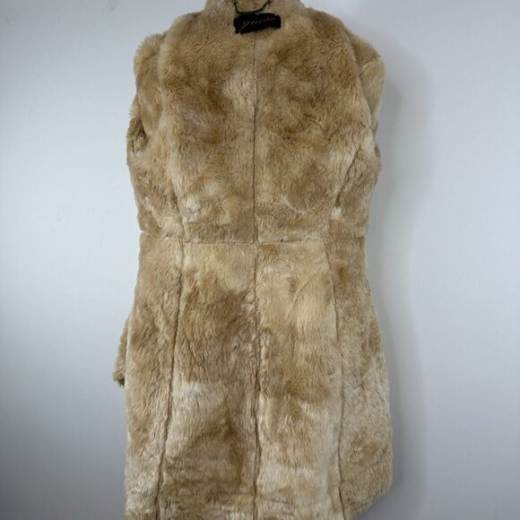 Vintage Y2K 90s Guess Faux Suede & Sherpa Penny Lane Long Coat Size XS - Picture 12 of 16